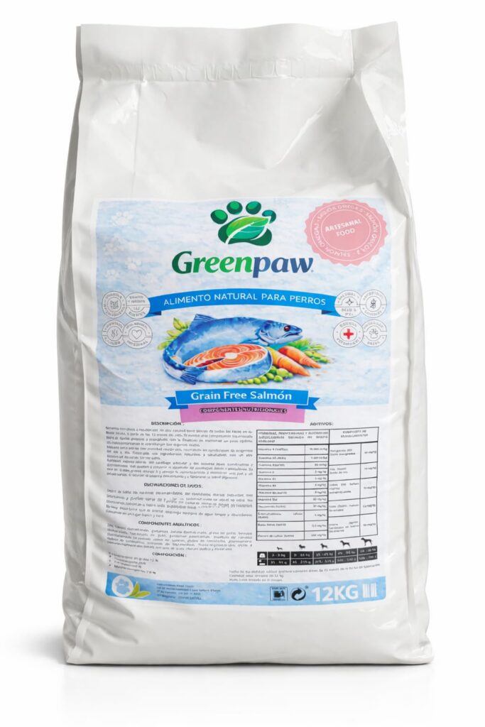 Greenpaw grain free salmón pienso para perros con alergias