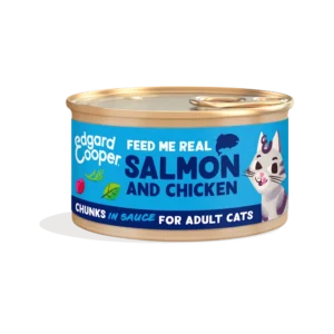 Salmón con Pollo Monoprotéico Gato Adulto Trocitos en Salsa 85g