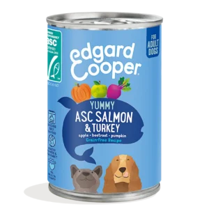 Latas Salmón ASC y Pavo Perro Adulto Hipoalergénico 400g