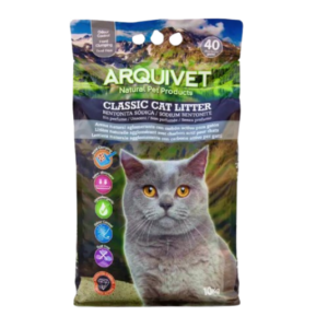 Classic Cat Litter - Arena de bentonita sódica con carbón activo 10kg