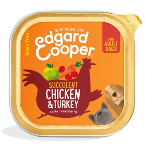 Tarrinas Pollo y Pavo Manzana Perro Adulto 150g