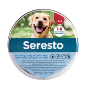 Collar Seresto contra Garrapatas y Pulgas 70cm  Para Perros de mas de 8kg
